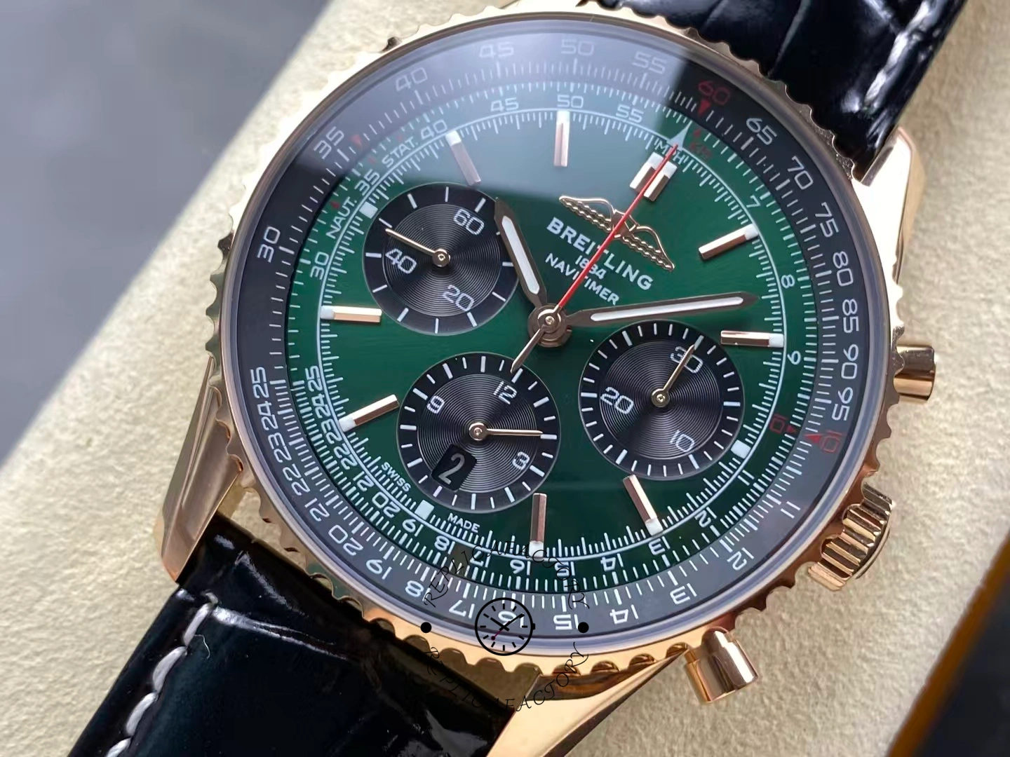 Breitling Navitimer B12 Chronograph RB0137241L1P1 41 Black Strap Replica