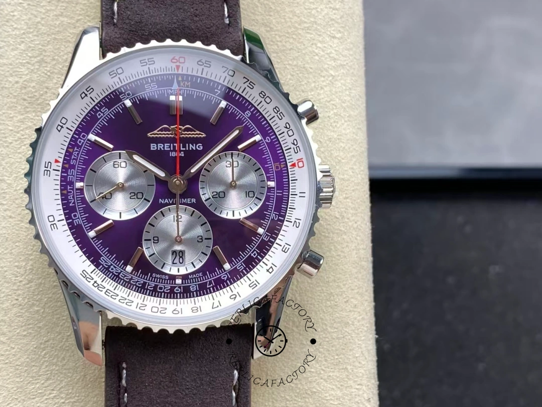 Breitling Navitimer B01 Chronograph 43 Calfskin Strap AB01385C1Q1A1 Replica