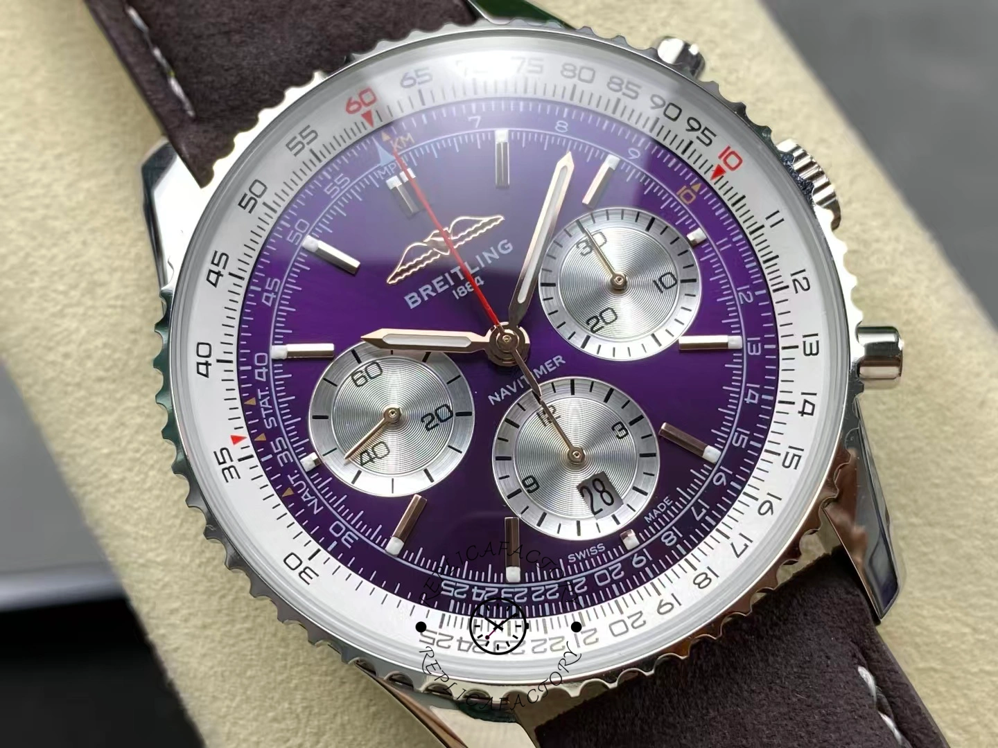 Breitling Navitimer B01 Chronograph 43 Calfskin Strap AB01385C1Q1A1 Replica