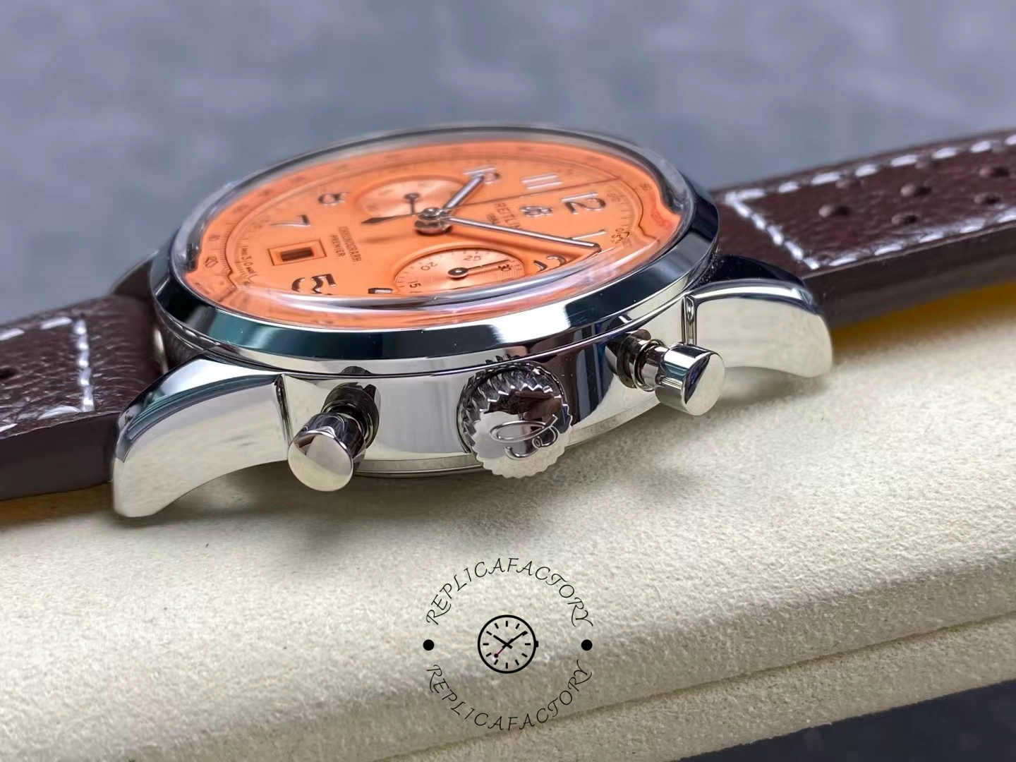 Breitling Premier B01 42mm AB0145331K1P2 Copper Dial Replica