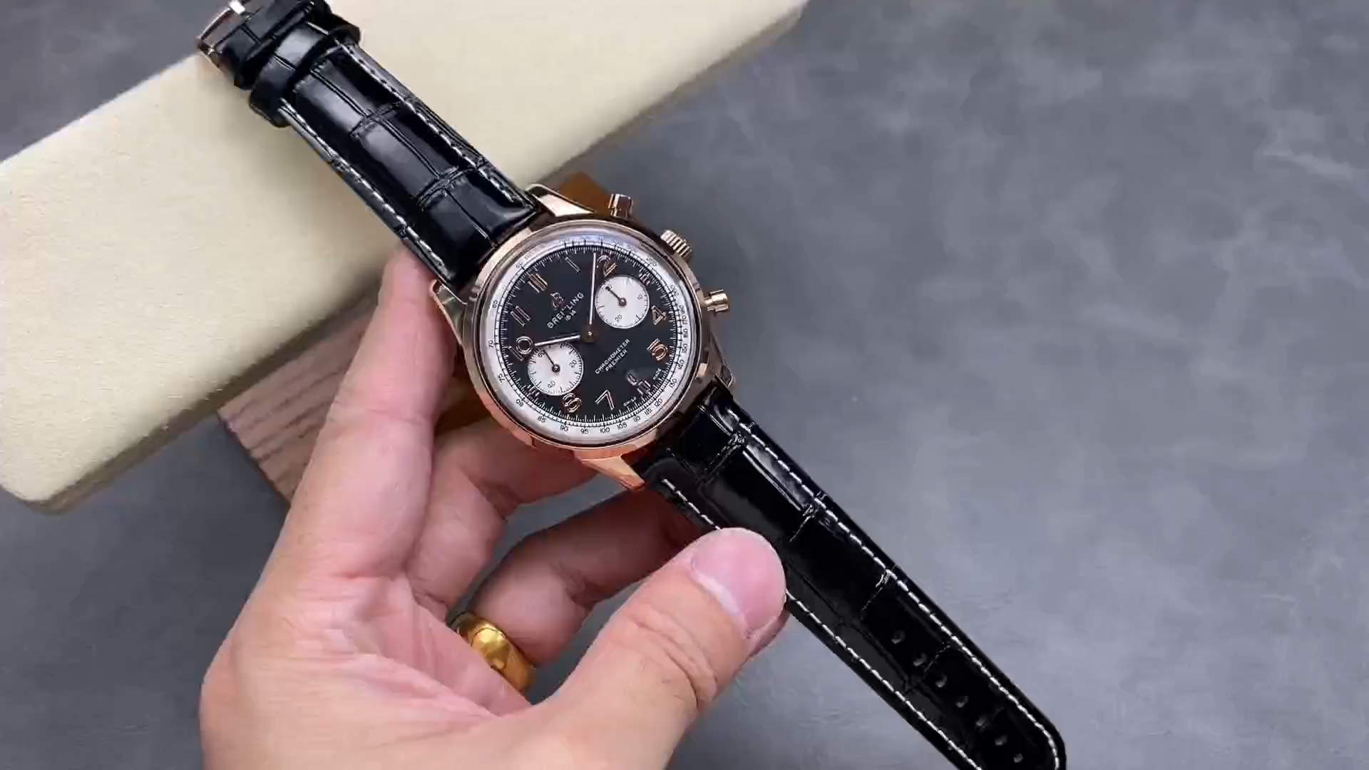 Breitling Premier B01 Rose Gold AB0118A21B1X1 Replica