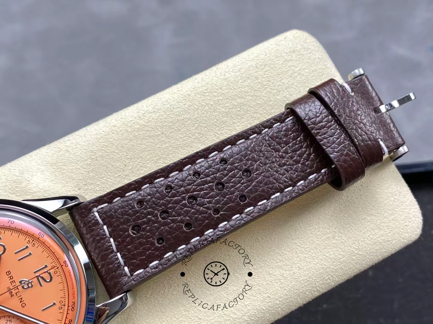 Breitling Premier B01 42mm AB0145331K1P2 Copper Dial Replica