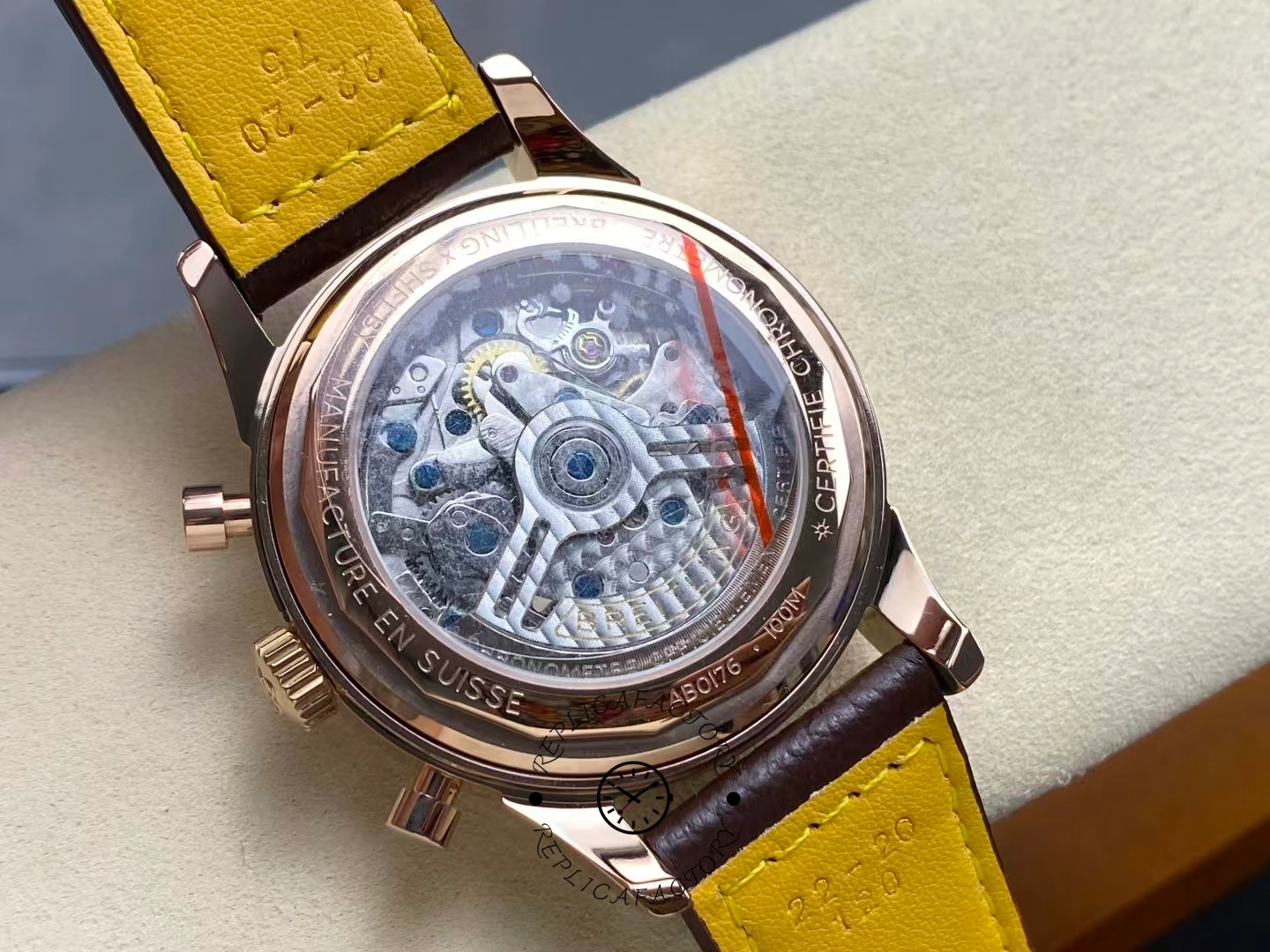 Breitling Premier B01 RB0145371G1P2 Rose Gold 42 Replica