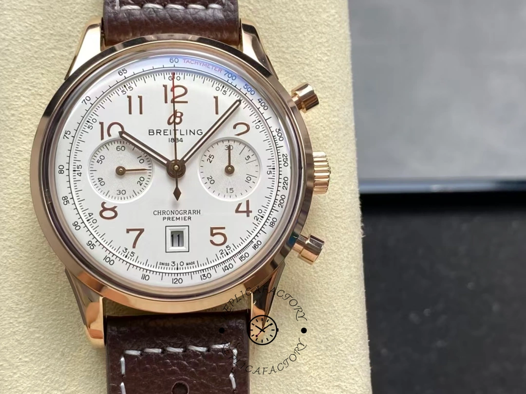 Breitling Premier B01 RB0145371G1P2 Rose Gold 42 Replica