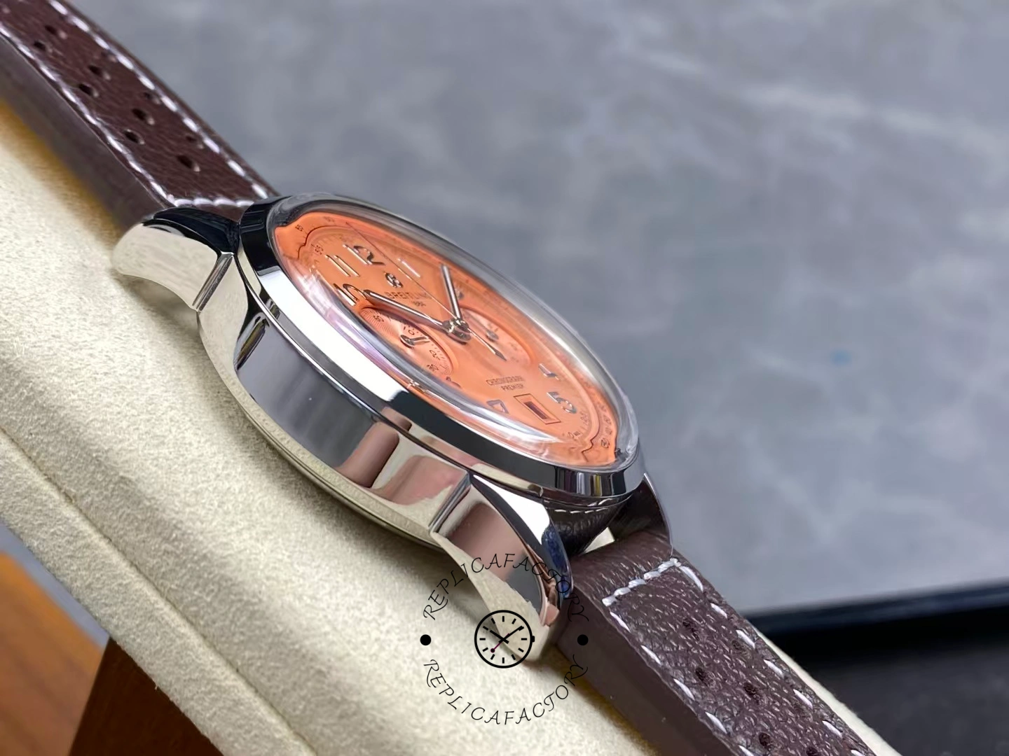 Breitling Premier B01 42mm AB0145331K1P2 Copper Dial Replica