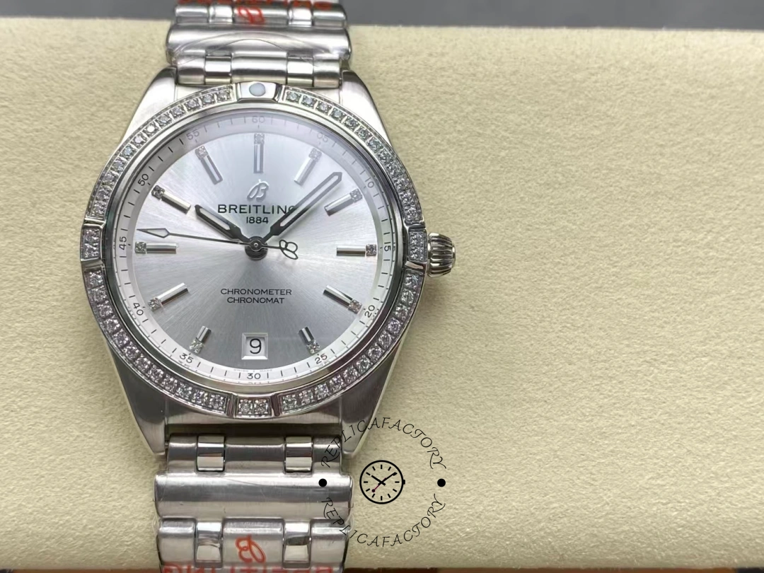 Breitling Chronomat 36mm Automatic Silver Dial A10380591A1A1 Replica