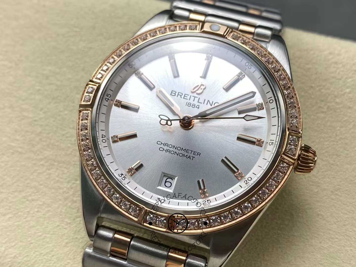 Breitling Chronomat Automatic U10380591A1U1 Silver Dial 36mm Replica