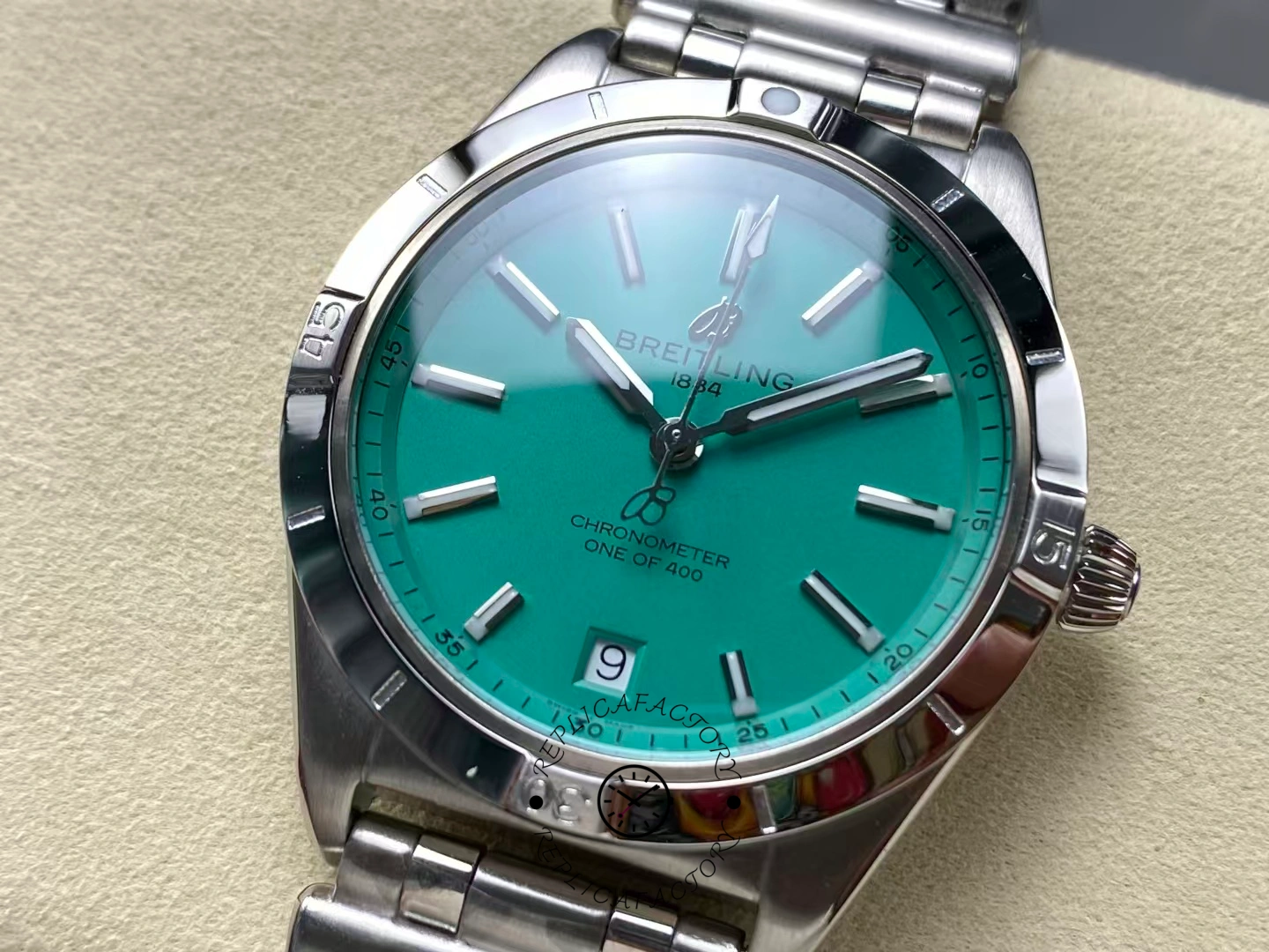 Breitling Chronomat Automatic 36mm Turquoise Dial A103801A1L1A1 Replica