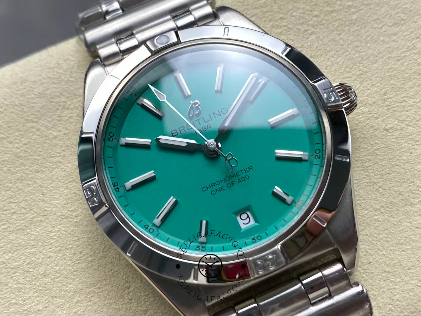 Breitling Chronomat Automatic 36mm Turquoise Dial A103801A1L1A1 Replica