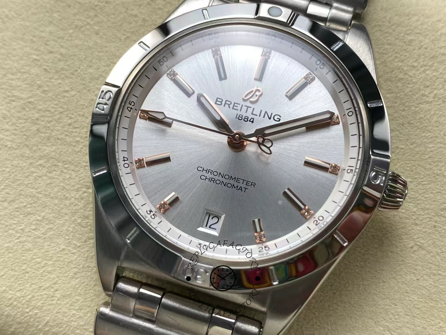 Breitling Chronomat Automatic 36mm Silver Dial A10380101A2A1 Replica