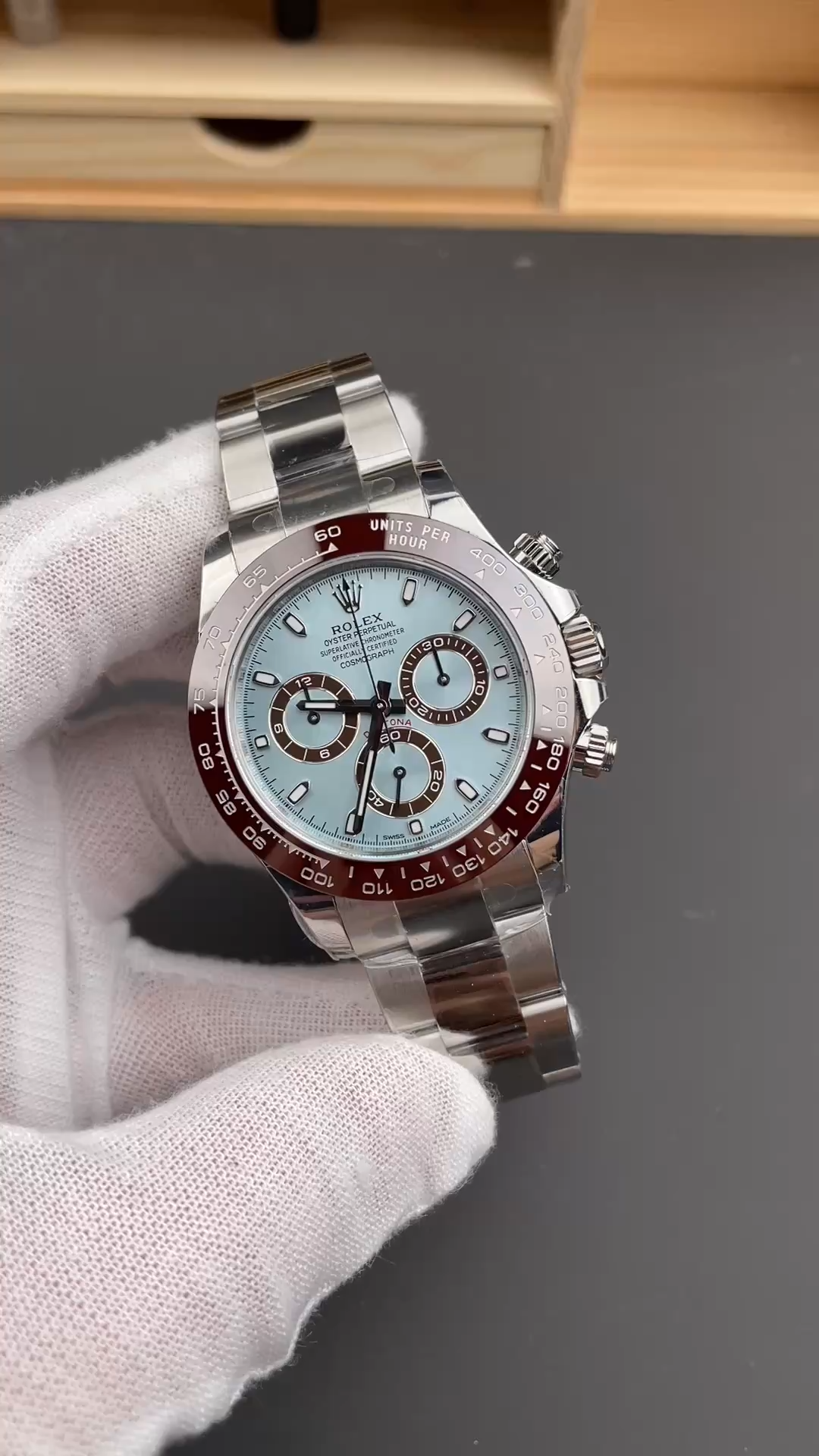 Rolex Cosmograph Daytona 116506 0001 50th Anniversary Ice Blue Dial 40mm Mens Replica Watch - Video