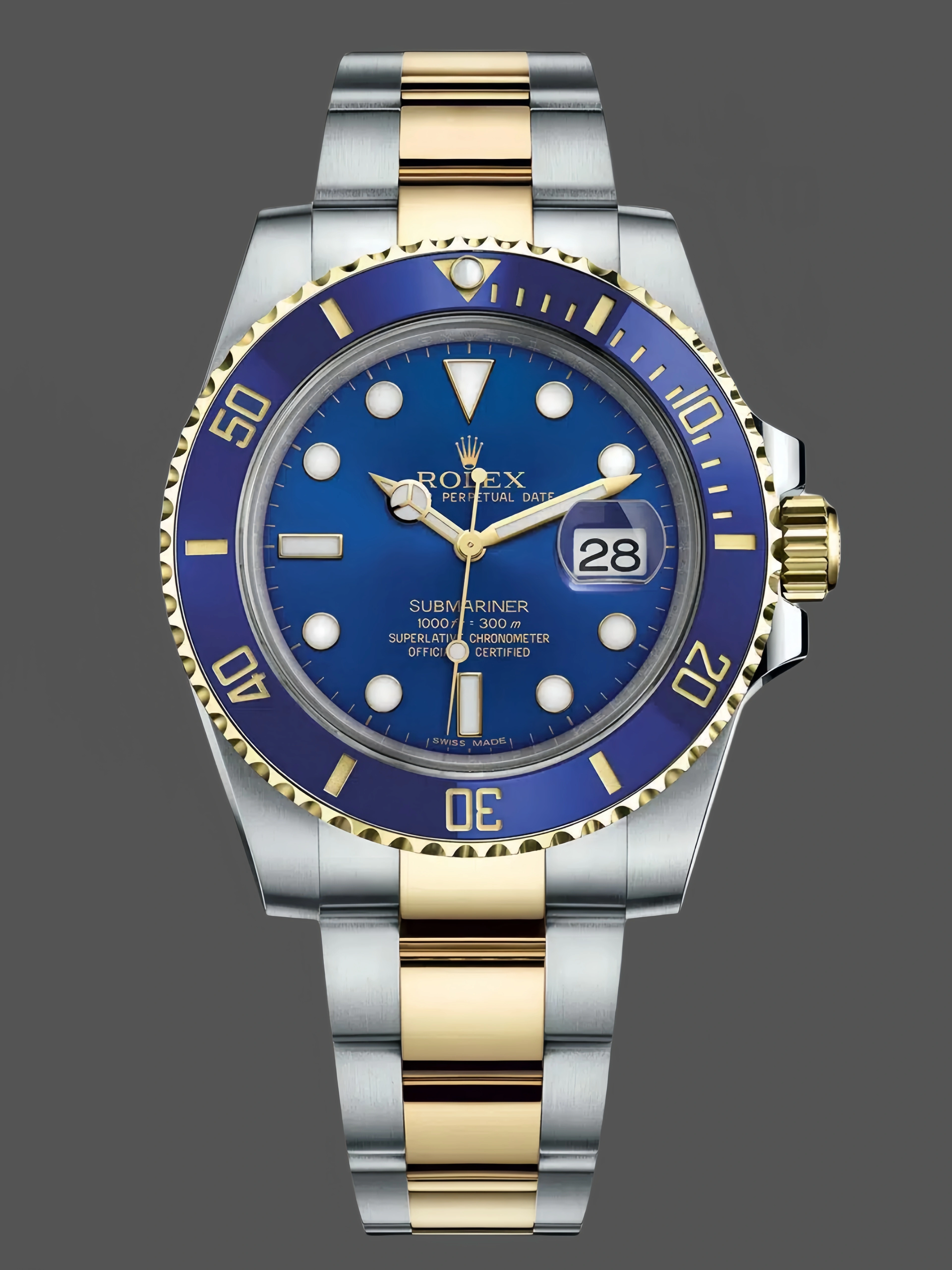 Replica Rolex Submariner Date 116613LB - Front View