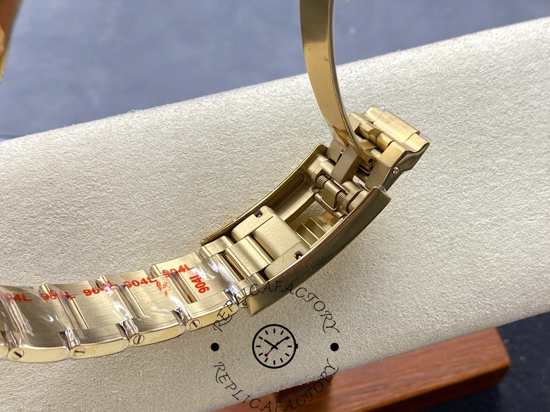 Inside view of Rolex Deepsea 136668LB clasp showing Glidelock extension mechanism.