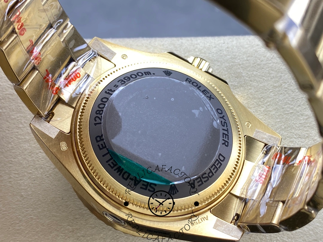 Caseback of Rolex Deepsea 136668LB showing “Sea-Dweller” and depth rating engraving.