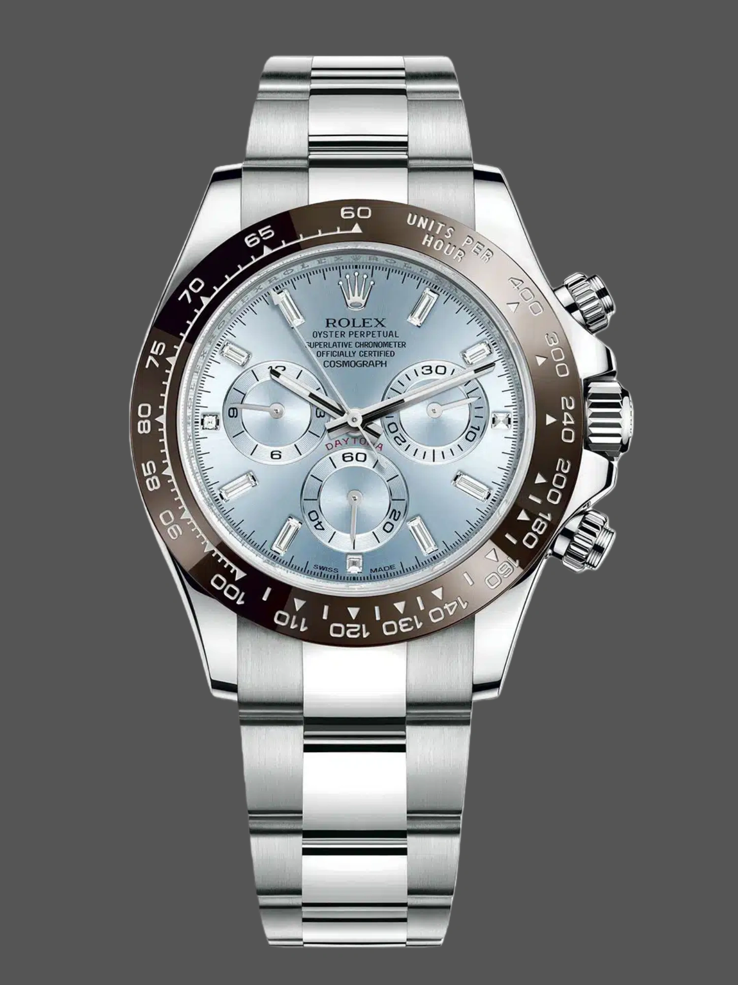 Rolex Cosmograph Daytona 116506 Ice Blue Dial Platinum 40MM Mens Replica Watch