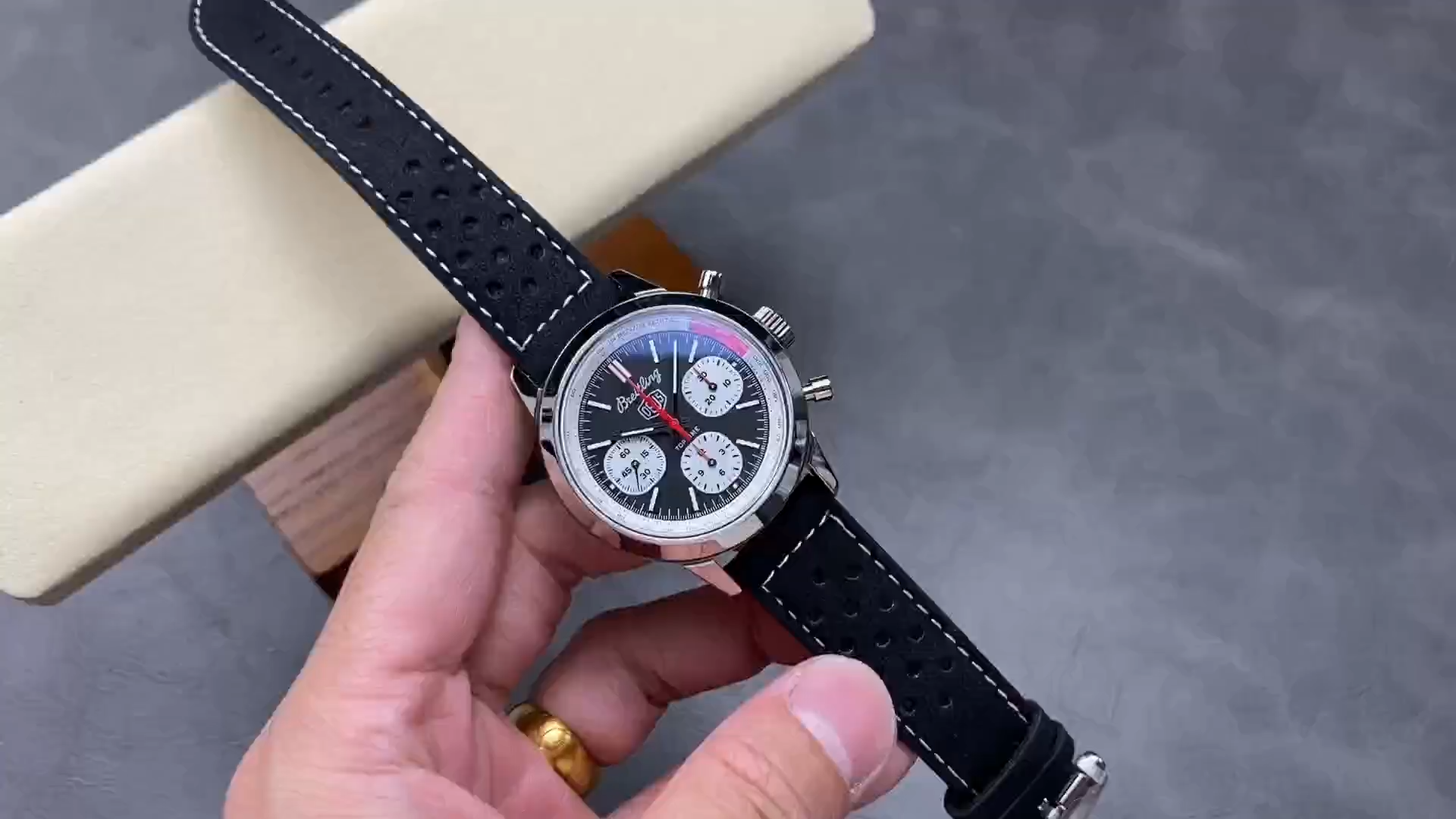 Breitling Top Time B01 Deus Chronograph AB01765A1B1X1 1:1 Clone 41mm Men's Watch - Video