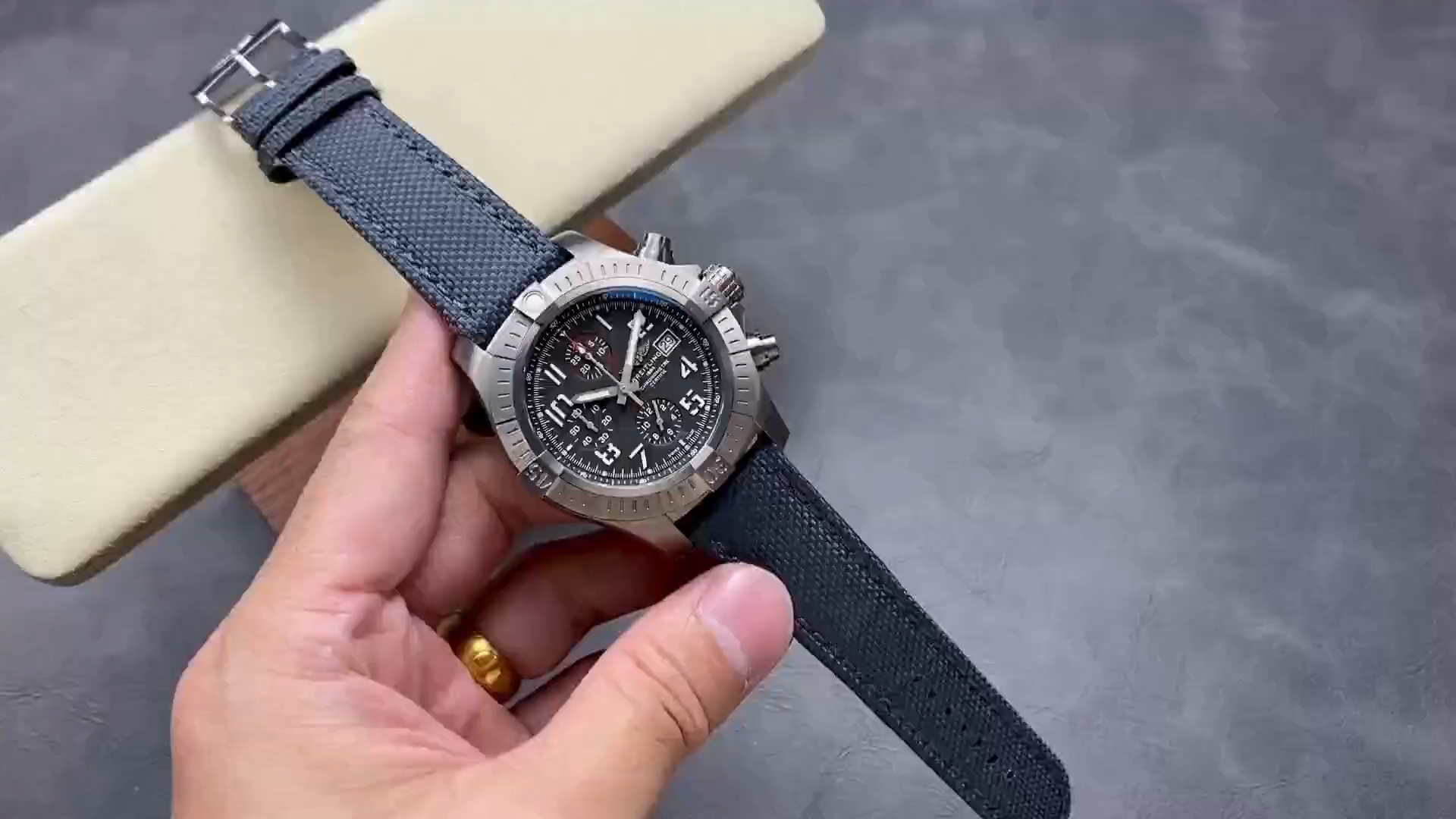 Breitling Avenger Bandit Titanium Grey Dial E13383101M1W1 Replica Custom Edition - Video