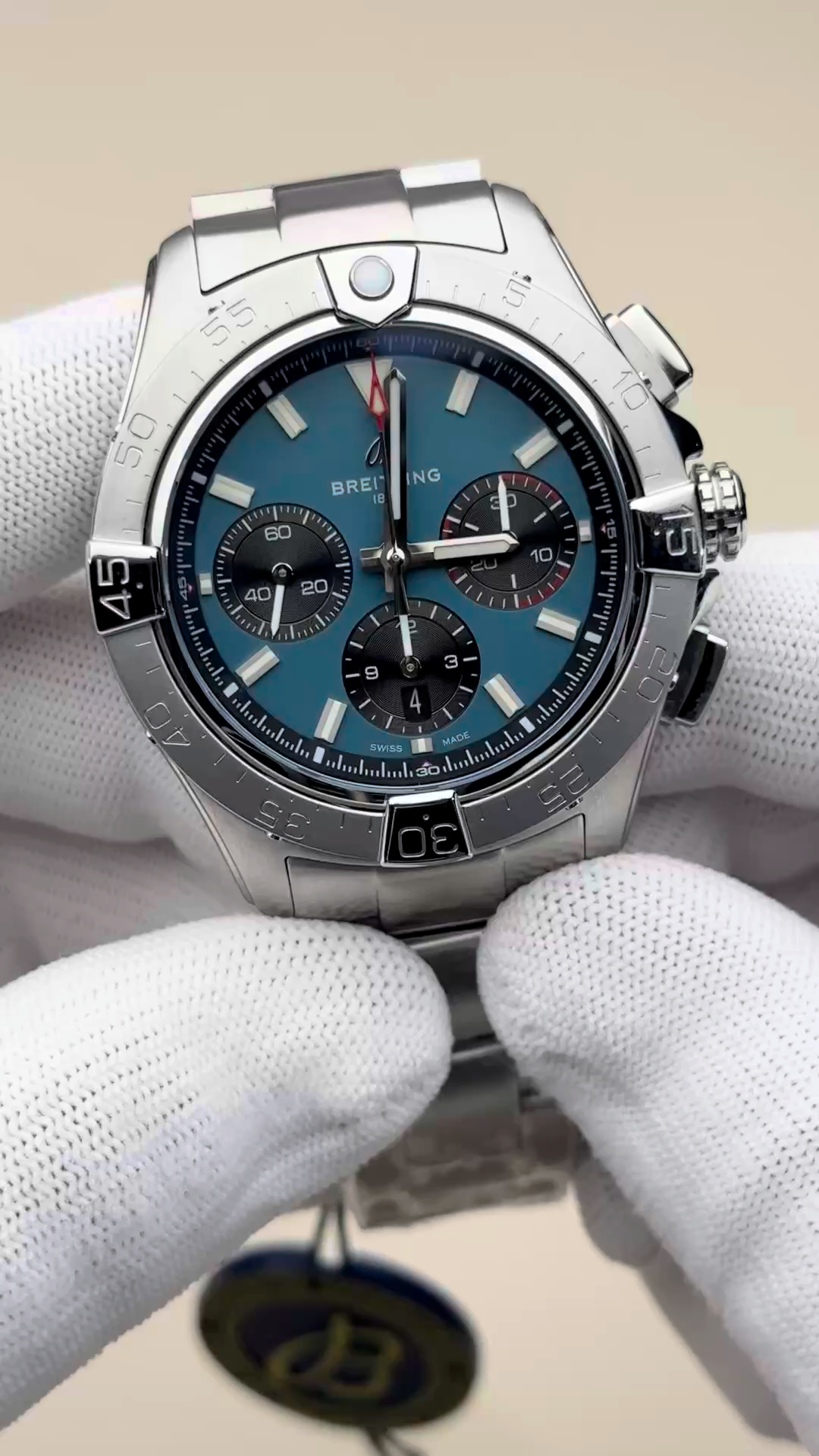 Breitling Avenger B01 Chronograph 44 AB0147101C1A1 Replica Stainless Steel Blue Dial - Video