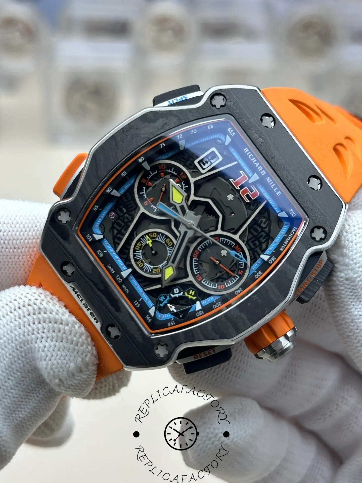 Side view of the Richard Mille RM 65-01 replica.