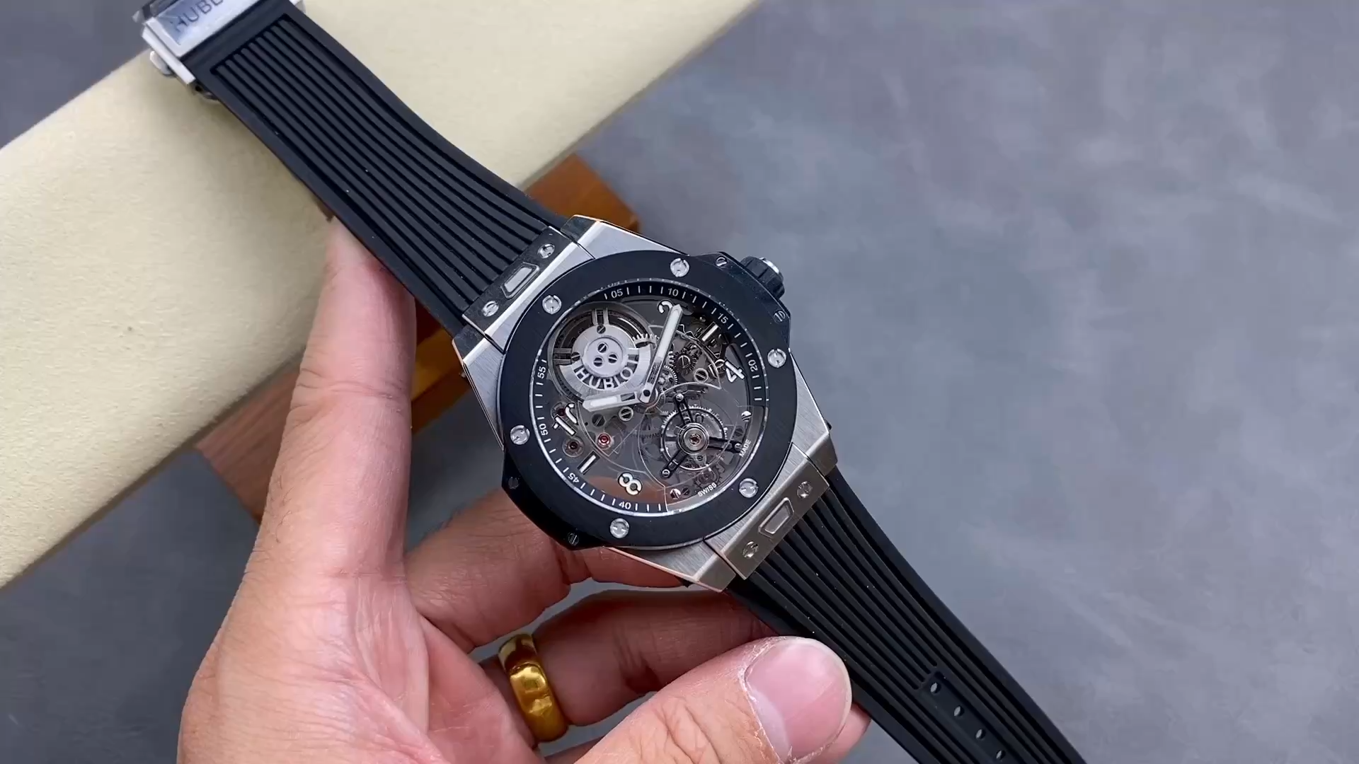 Hublot Big Bang Tourbillon 45mm Black Magic replica watch video