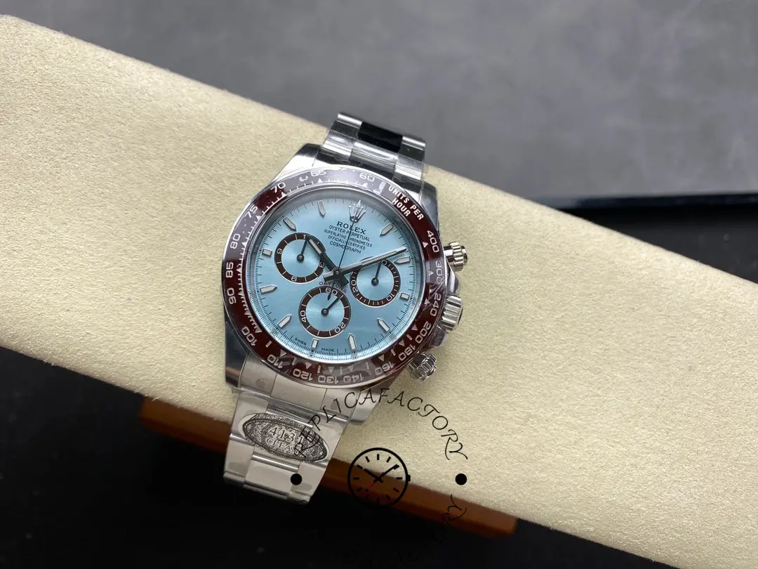 Top-angle view of Rolex Daytona 126506 showing dial layout and ceramic bezel.