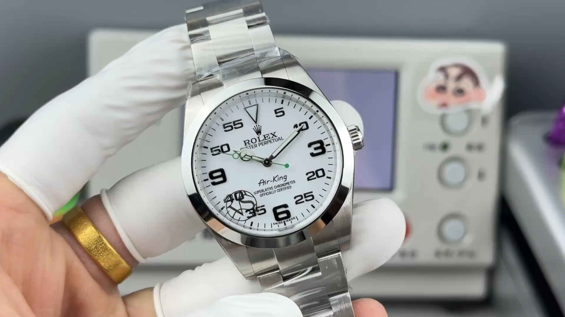 VS Factory Rolex Air-King 126900 White Dial Video