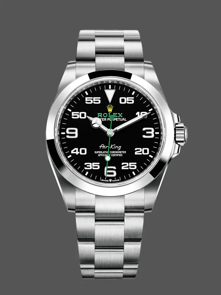 Rolex Air-King Stainless Steel Black Arabic Dial 116900 40mm Mens Replica Watch