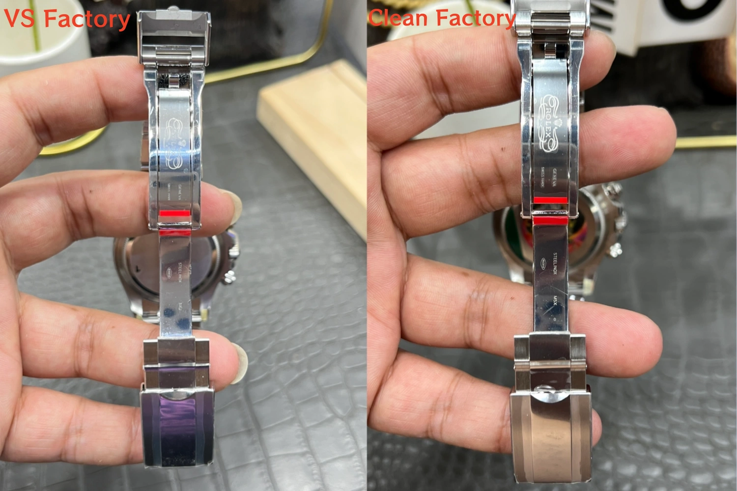 VS Factory Clasp vs Clean Factory Clasp