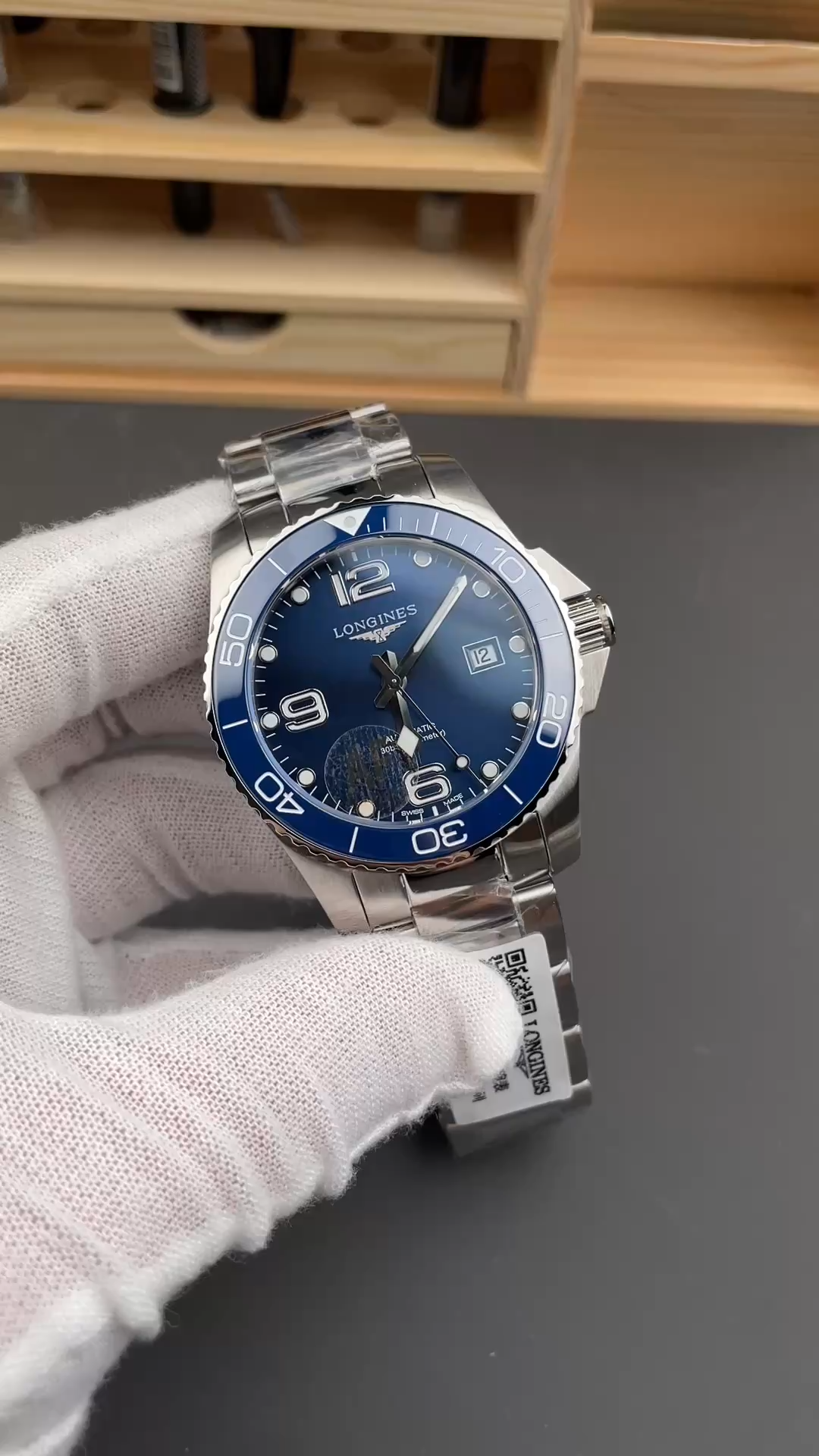 Longines HydroConquest Automatic 41mm 1:1 Clone L3.781.4.96.6 Blue Dial Steel