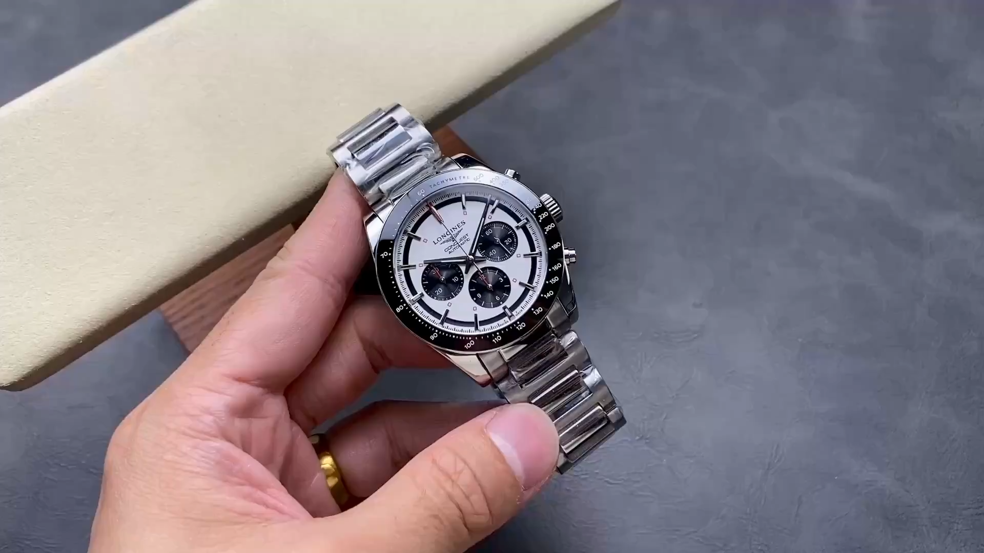 Replica Longines Conquest 42mm Panda Dial L3.835.4.72.6 904L Stainless Steel - Video
