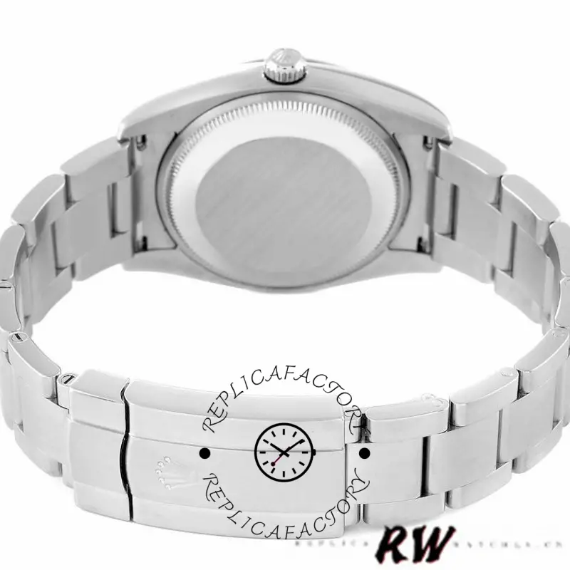 Rolex Air-King 114200, caseback and Oyster bracelet rear view.