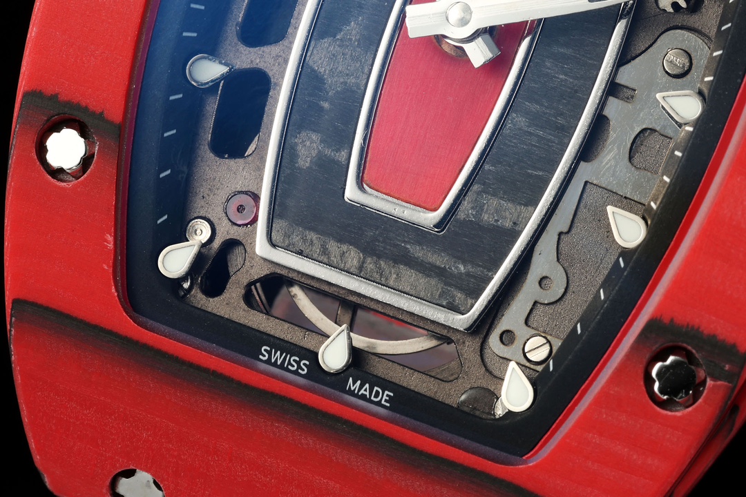 Richard Mille RM07-01 Racing Red Carbon White Rubber Strap 46mm Ladies Watch - Image 6