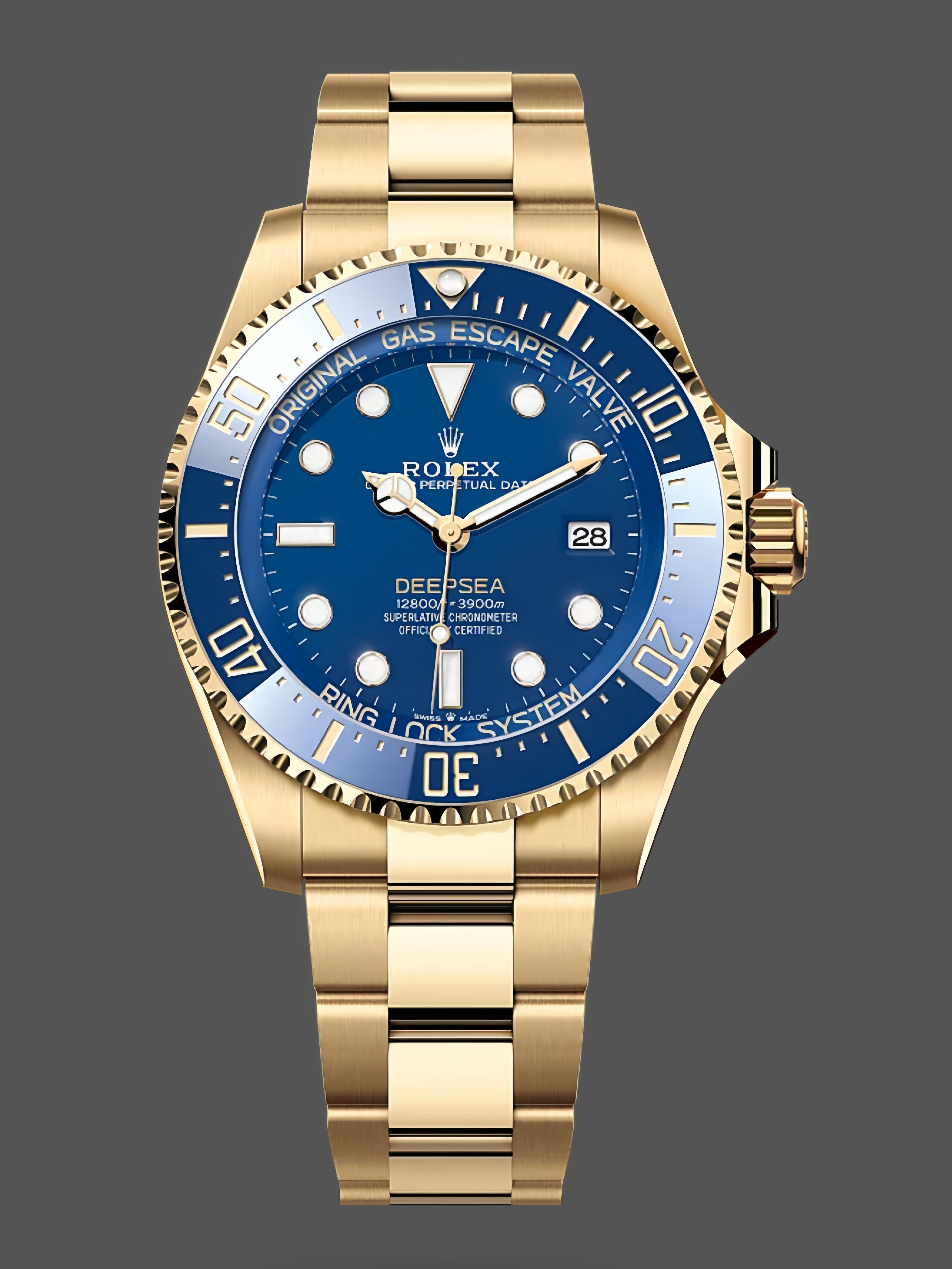 Rolex New 2024 Release Deepsea Gold Blue Dial 136668LB replica watch