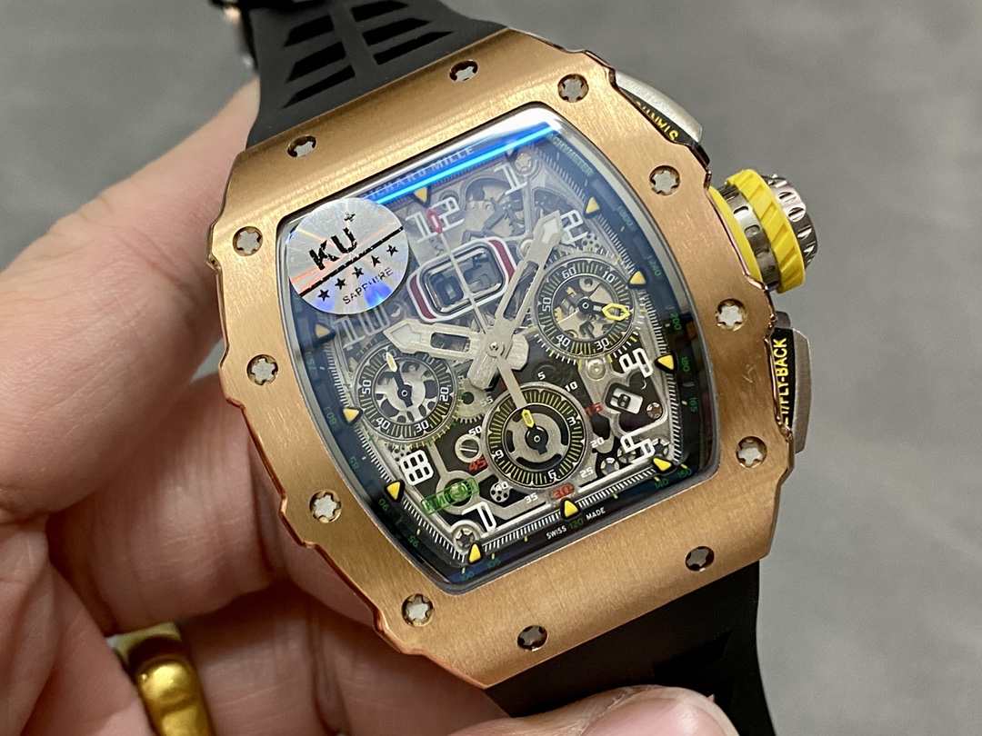 Richard Mille RM11-03 Carbon Automatic Flyback Chronograph Rose Gold - Image 3