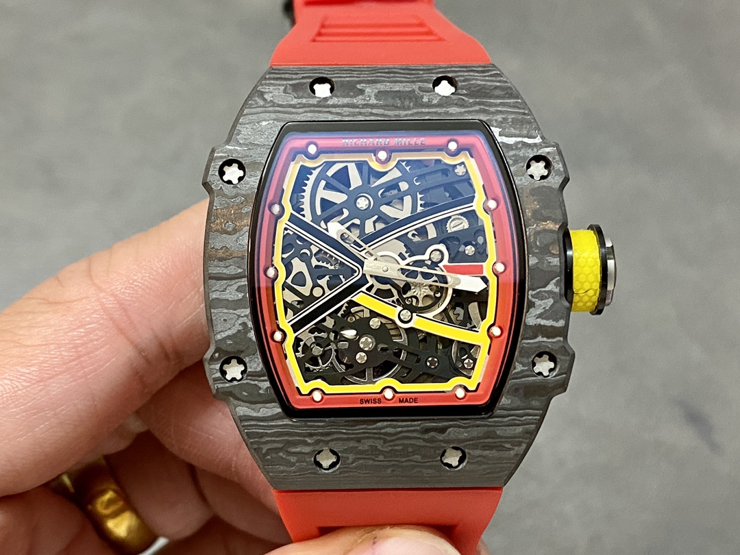 Richard Mille RM 67-02 Extra Flat Italy Carbon TPT Red Yellow - Image 3