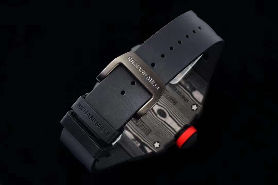 Replica RM 27-03 Rafael Nadal Black Tourbillon Black Rubber Strap - Image 8