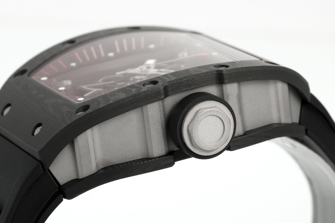 Richard Miller RM 055 RMUL2 NTPT Carbon Fiber Black Rubber Strap - Image 8