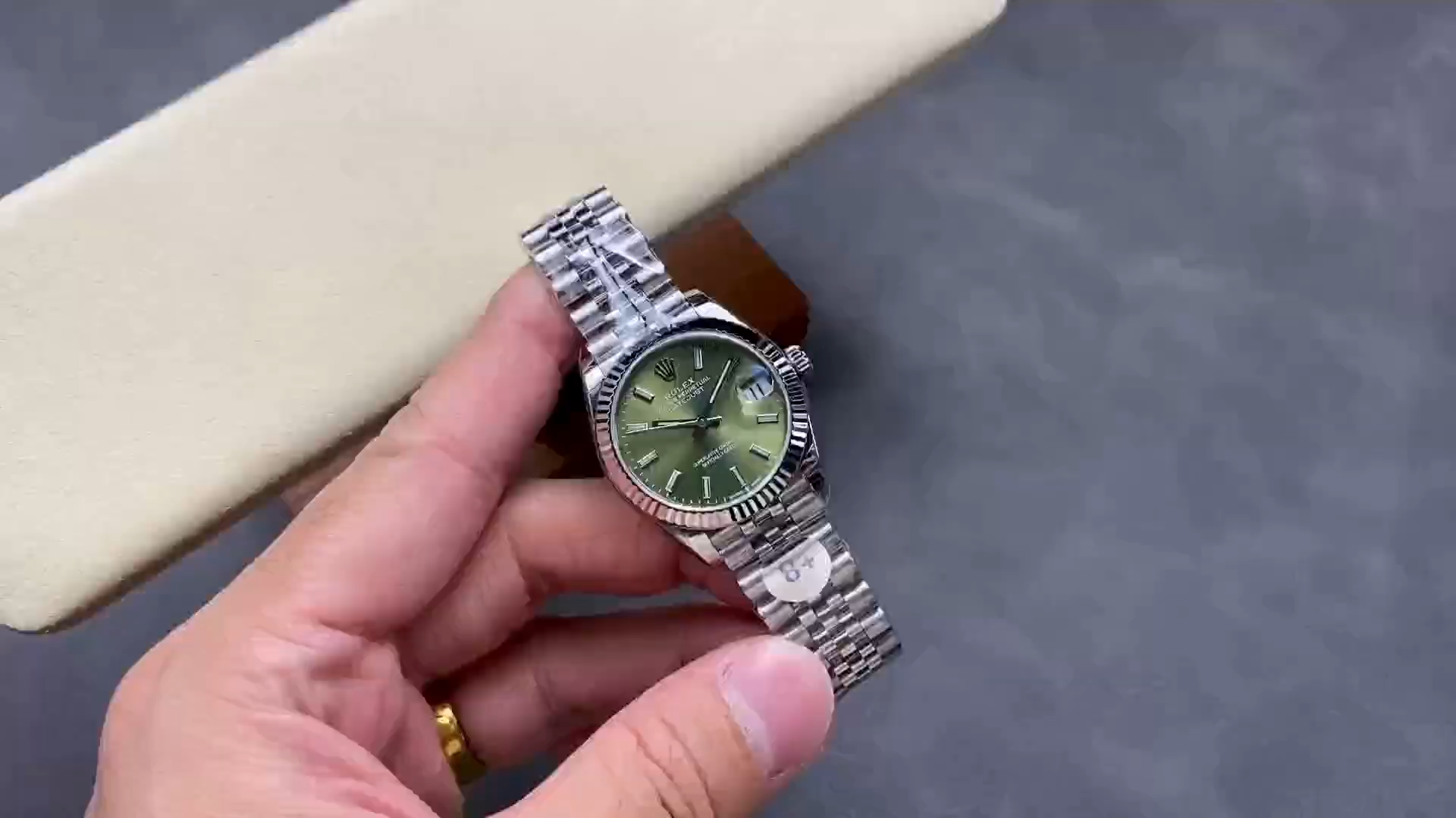 Replica Rolex Datejust 31mm Stainless Steel 278274 0018 Mint Green Index Jubilee