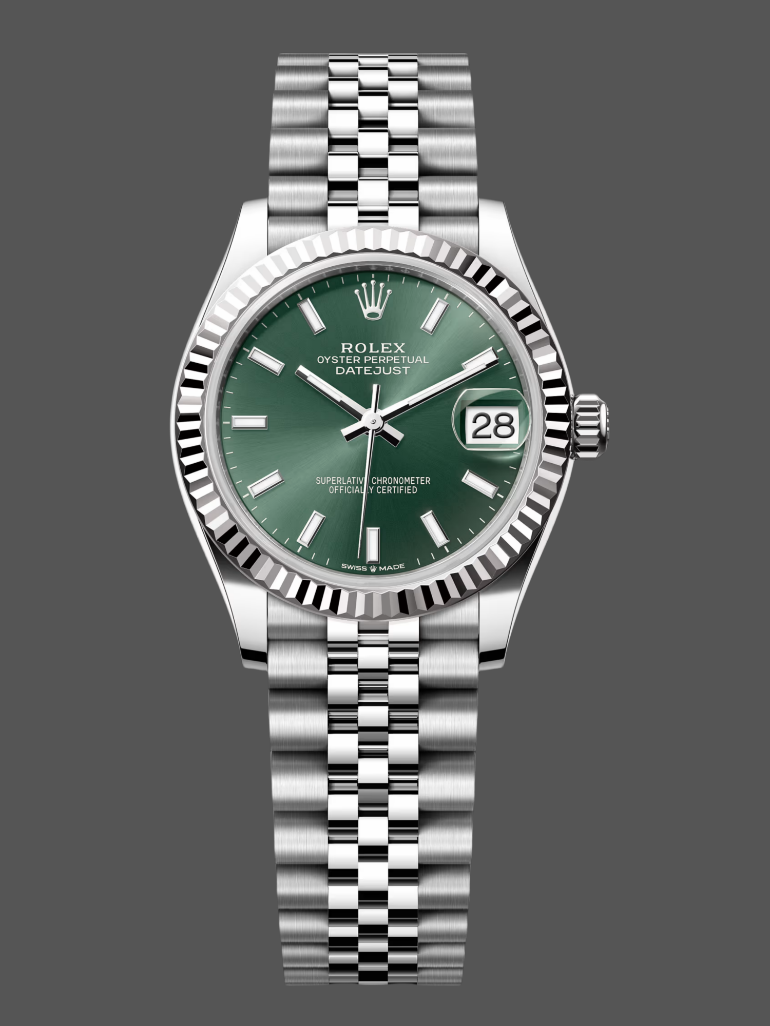 Replica Rolex Datejust 31mm Stainless Steel 278274 0018 Mint Green Index Jubilee