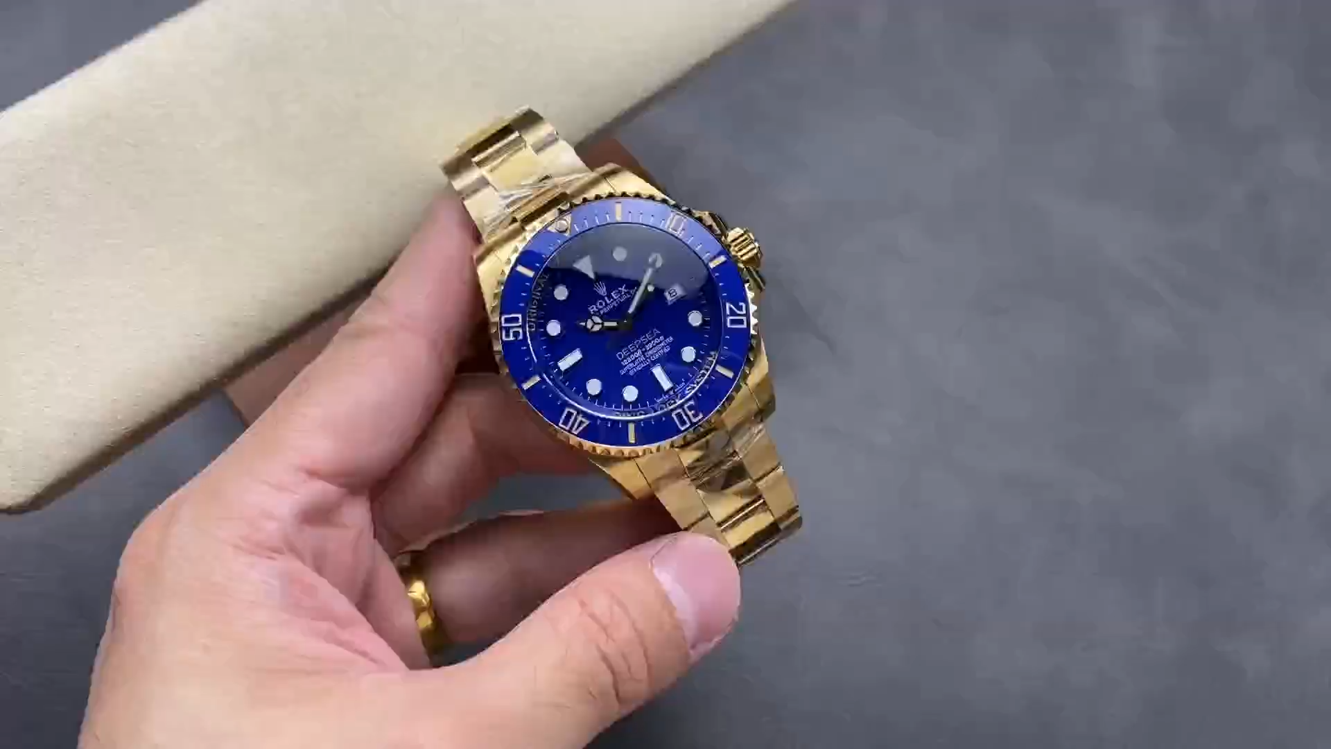 Rolex New 2024 Release Deepsea Gold Blue Dial 136668LB replica watch