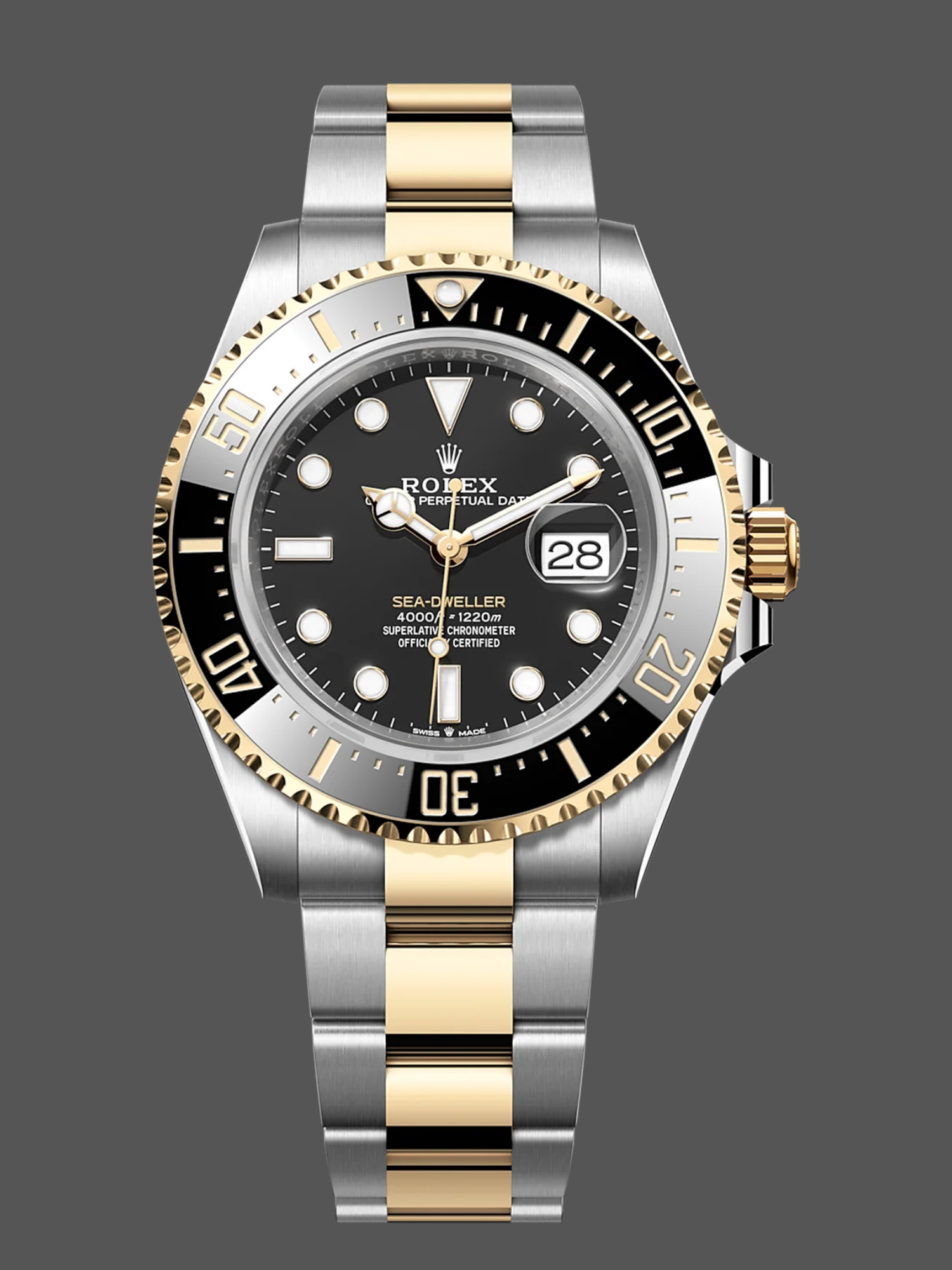 Replica Rolex Sea Dweller Black Dial Oyster Bracelet 126603 0001 Men's Watch