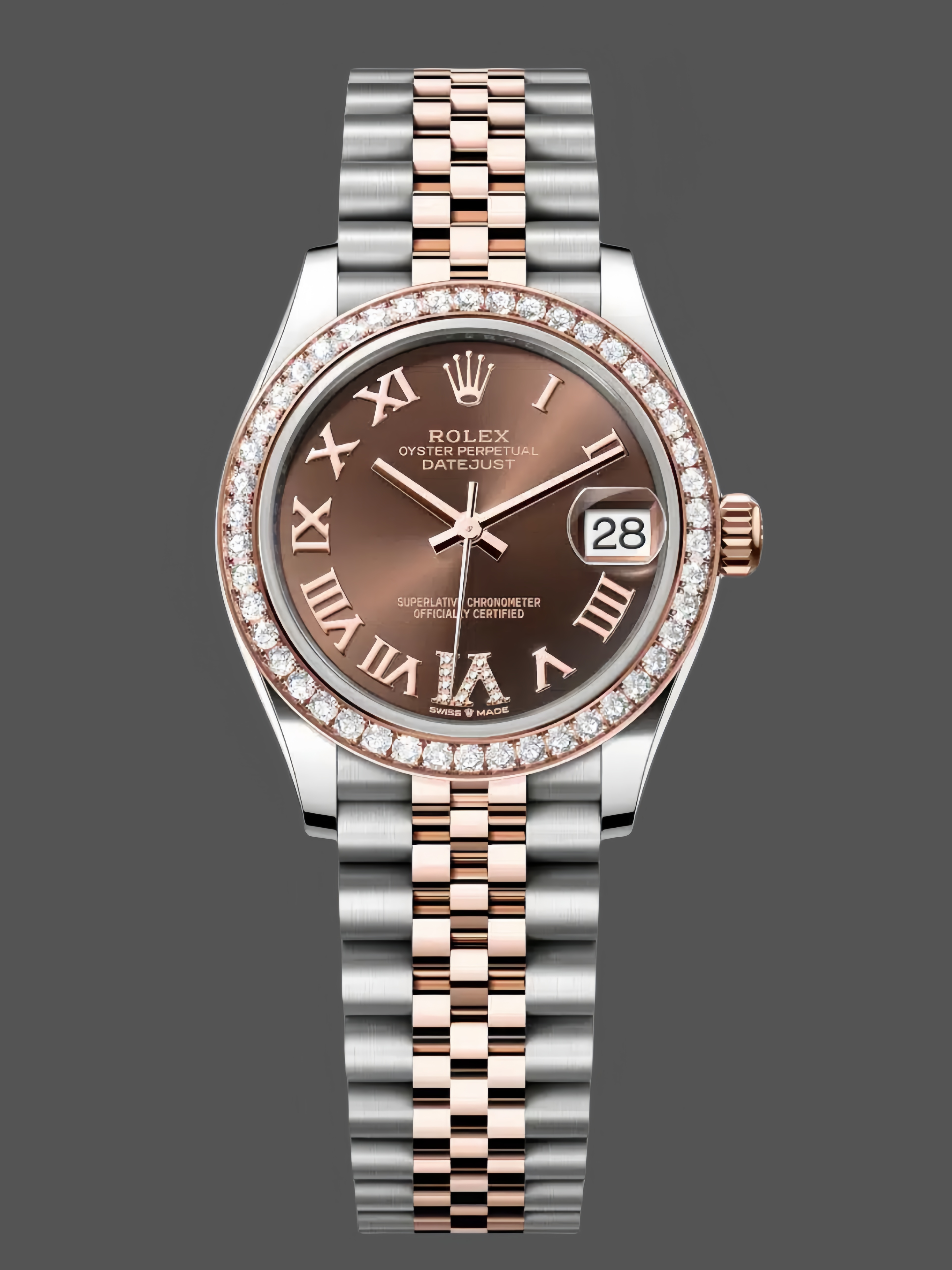 Replica Rolex Datejust 278381RBR 0006 Chocolate Dial 31mm Women's Watch