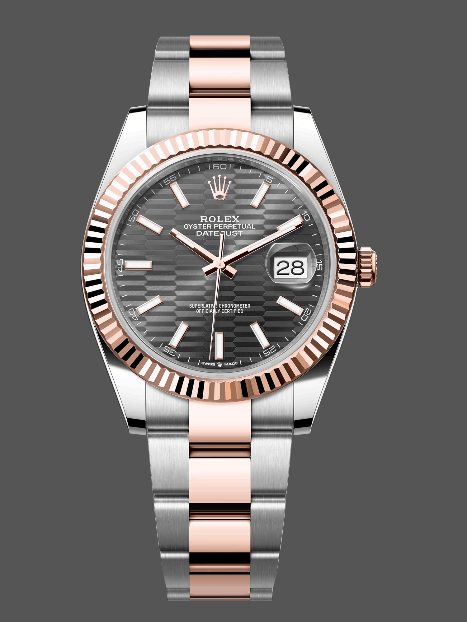 Replica Rolex Datejust 41 Everose Gold & Stainless Steel 126331 0019 Men's Watch