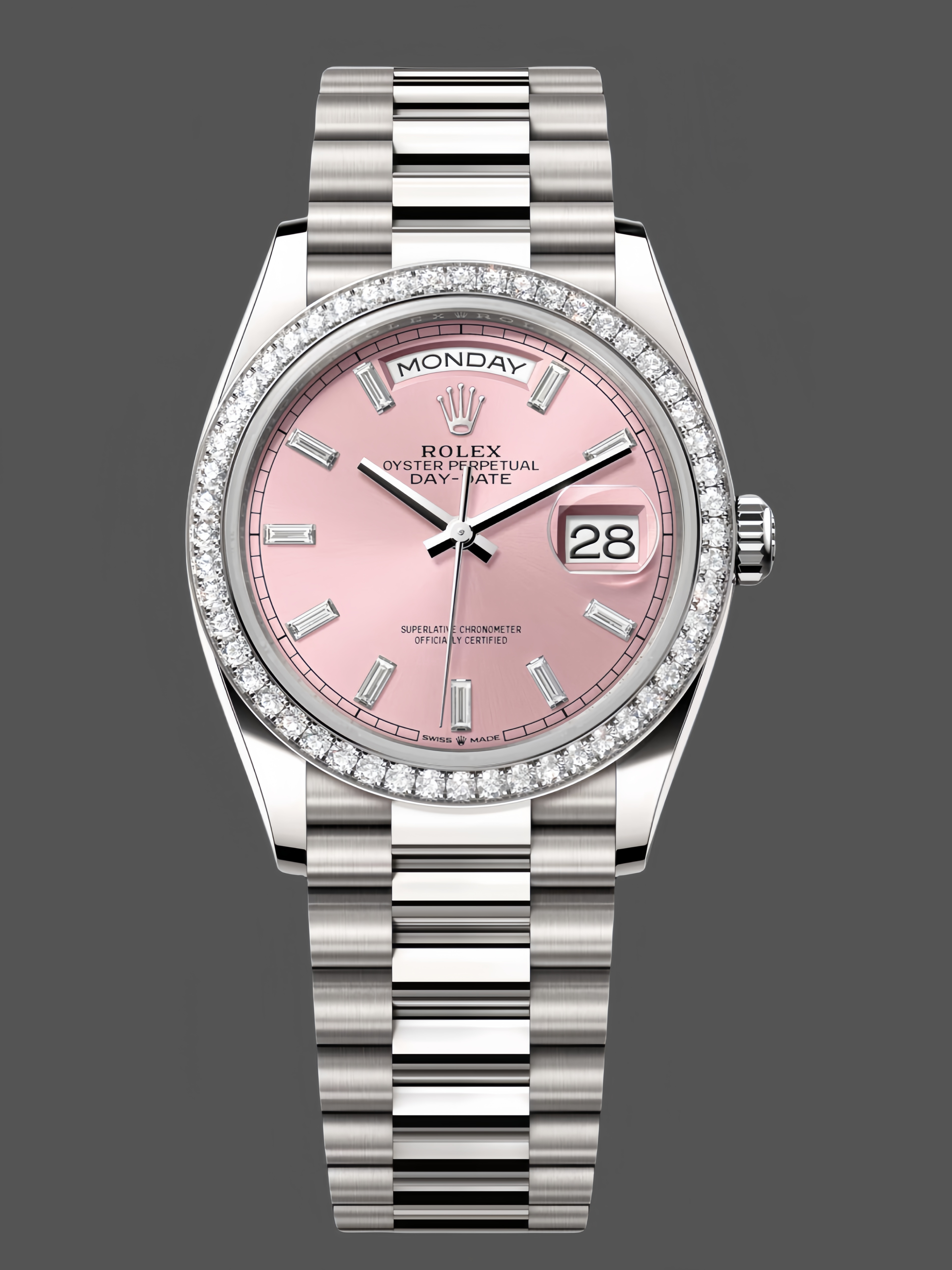 Replica Rolex Day Date President 36mm White Gold President Bracelet 128349rbr 0053