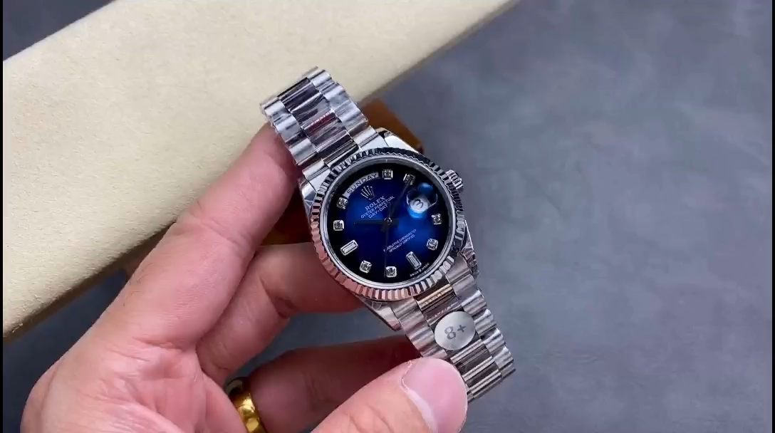 Replica Rolex Day Date 36 Blue Ombre Dial m128236 0005