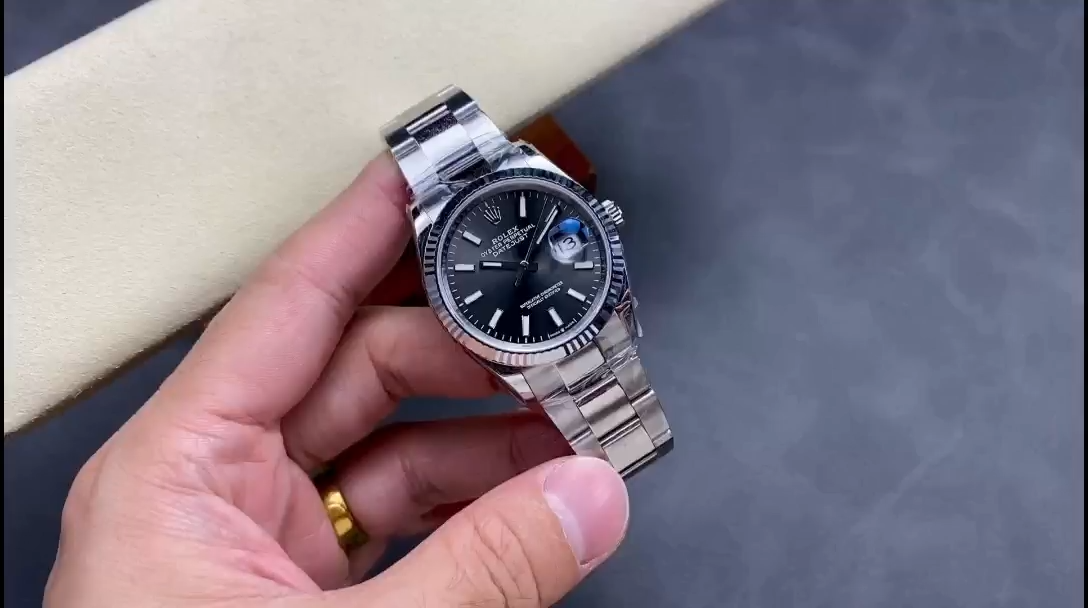 Replica Rolex Datejust 41 Grey Dial Oystersteel & White Gold Steel Strap m126334 0013