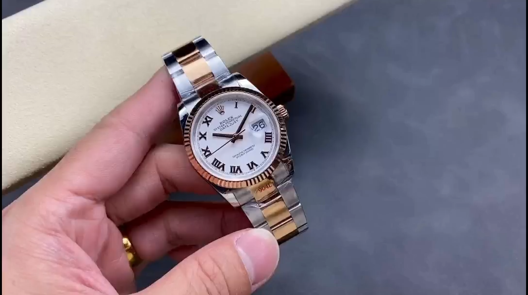 Replica Rolex Datejust 36 Oystersteel and Everose Gold m126231 0016