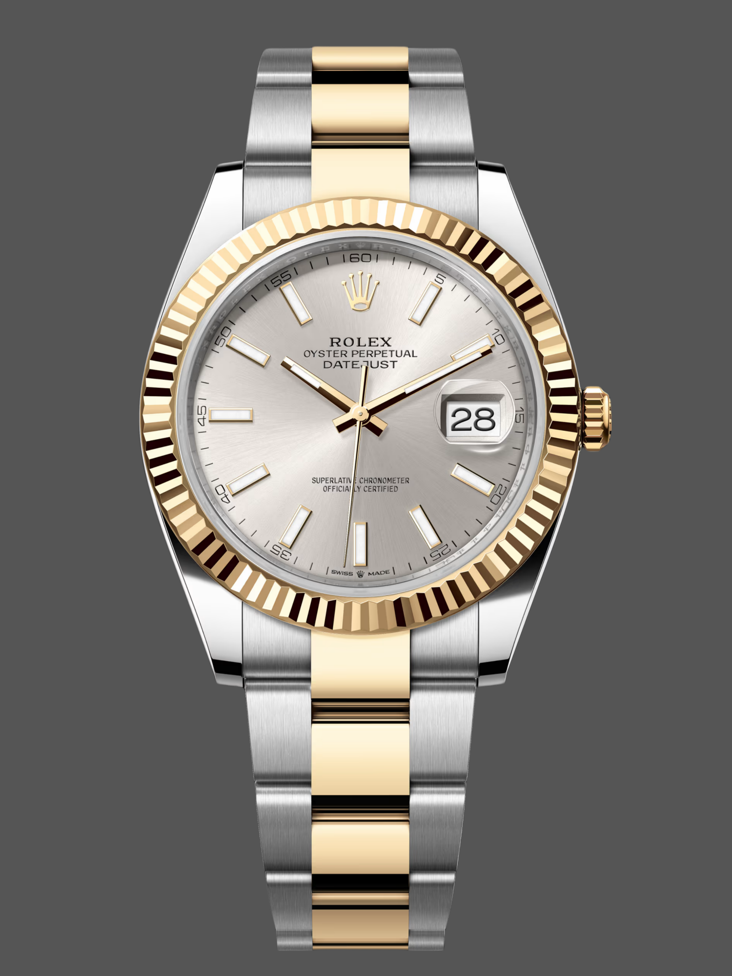 Replica Rolex Datejust 41 Oystersteel Silver Dial M126333 0001 Men's Watch
