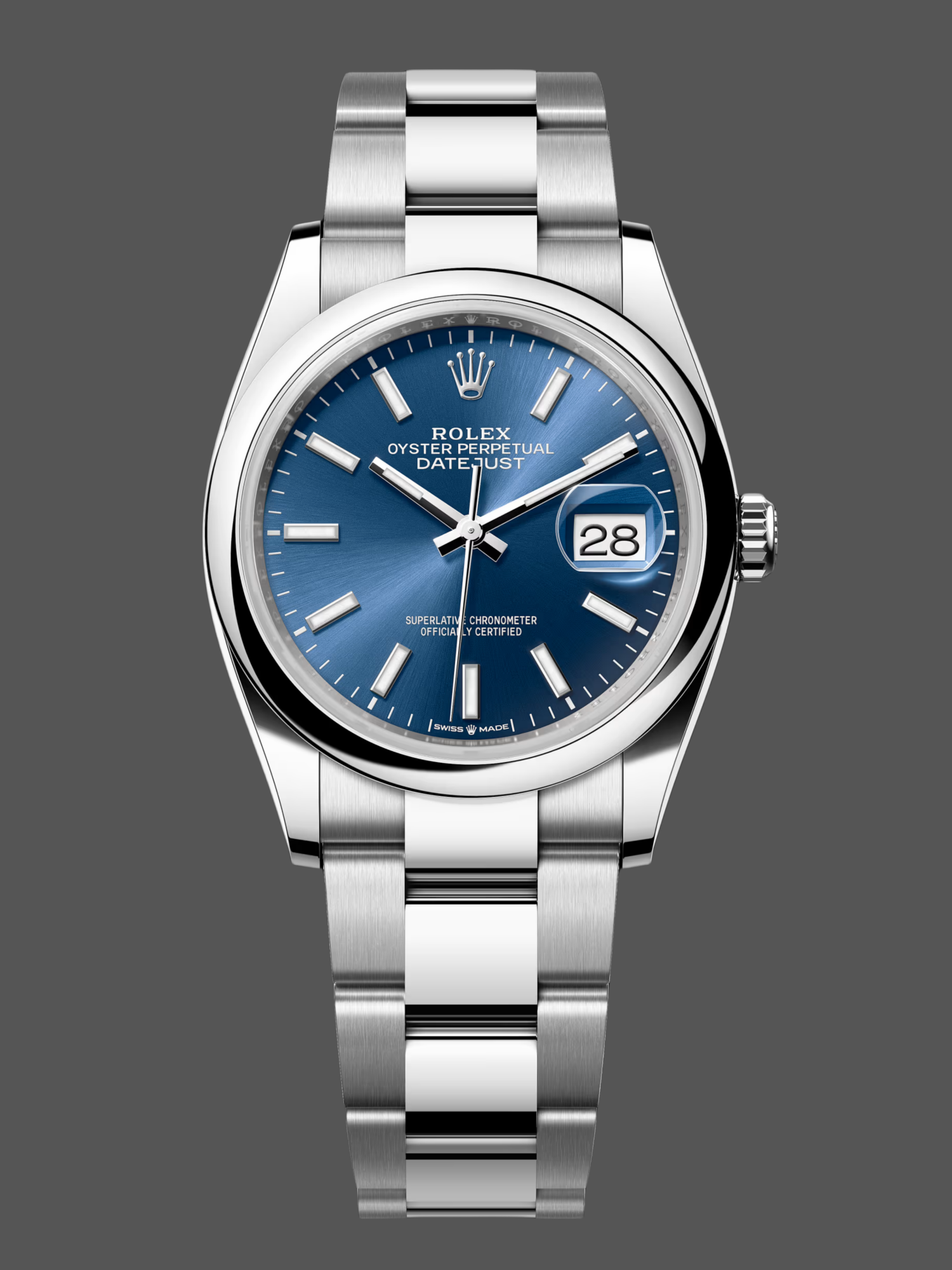 Rolex Datejust 126200 0006 Blue Dial Stainless Steel 36MM Unisex Replica Watch