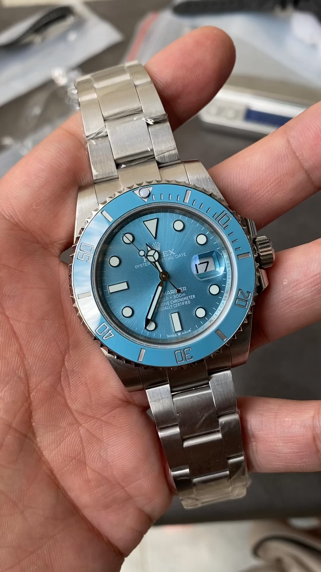 Replica Rolex Submariner Date 41 Turquoise Blaken Goldsmith & Complications